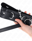 KINK - COLLARE CON CINTURA 65 CM CON CINTURINO NERO 54 X 4,5 CM - KINK COLLAR & GAG - Intimo per le occasioni speciali | The Game Lingerie