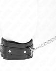 KINK - COLLARE CON GUINZAGLIO 65 CM CON RESTRIZIONI NERO 36 - 42 CM X 5,5 CM - KINK COLLAR & GAG - Intimo per le occasioni speciali | The Game Lingerie