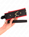 KINK - COLLARE CON GUINZAGLIO IN TESSUTO TINTO REGOLABILE 33 - 48 CM X 5,7 CM - KINK COLLAR & GAG - Intimo per le occasioni speciali | The Game Lingerie