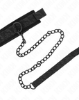 KINK - COLLARE MODELLO BASE CON GUINZAGLIO 77 CM MODELLO 5 REGOLABILE 34 - 54 CM X 5 CM - KINK COLLAR & GAG - Intimo per le occasioni speciali | The Game Lingerie