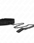KINK - COLLARE MODELLO BASE CON GUINZAGLIO 77 CM MODELLO 5 REGOLABILE 34 - 54 CM X 5 CM - KINK COLLAR & GAG - Intimo per le occasioni speciali | The Game Lingerie