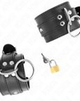 KINK - FERMAPOLSO CON BLOCCAGGIO O - RING NERO REGOLABILE 20 - 28 CM X 5,5 CM - KINK WRIST RESTRAINT - Intimo per le occasioni speciali | The Game Lingerie