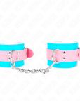 KINK - GRAZIOSI POGGIPOLSI BLU/ROSA REGOLABILI 16 - 28 CM X 5 CM - KINK WRIST RESTRAINT - Intimo per le occasioni speciali | The Game Lingerie