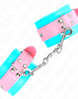 KINK - GRAZIOSI POGGIPOLSI BLU/ROSA REGOLABILI 16 - 28 CM X 5 CM - KINK WRIST RESTRAINT - Intimo per le occasioni speciali | The Game Lingerie