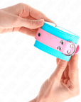KINK - GRAZIOSI POGGIPOLSI BLU/ROSA REGOLABILI 16 - 28 CM X 5 CM - KINK WRIST RESTRAINT - Intimo per le occasioni speciali | The Game Lingerie