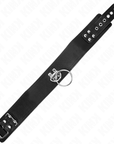KINK - GUINZAGLIO BORCHIE 116 CM COLLARE CON CINTURINO IN SIMILPELLE 50 X 5 CM - KINK COLLAR & GAG - Intimo per le occasioni speciali | The Game Lingerie