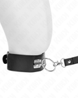 KINK - GUINZAGLIO BORCHIE 116 CM COLLARE CON CINTURINO IN SIMILPELLE 50 X 5 CM - KINK COLLAR & GAG - Intimo per le occasioni speciali | The Game Lingerie