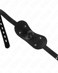 KINK - MASCHERA BOCCA BALL GAG CON SERRATURA REGOLABILE 42 - 60 CM - KINK COLLAR & GAG - Intimo per le occasioni speciali | The Game Lingerie