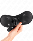 KINK - MASCHERA BOCCA BALL GAG CON SERRATURA REGOLABILE 42 - 60 CM - KINK COLLAR & GAG - Intimo per le occasioni speciali | The Game Lingerie