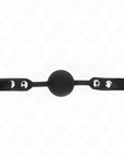 KINK - MODELLO 1 PALLA IN SILICONE 4 CM GAG CON SERRATURA 60 x 2 CM - KINK COLLAR & GAG - Intimo per le occasioni speciali | The Game Lingerie