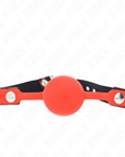 KINK - MODELLO 2 PALLA IN SILICONE 4 CM GAG CON SERRATURA 60 x 2 CM - KINK COLLAR & GAG - Intimo per le occasioni speciali | The Game Lingerie