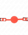 KINK - MODELLO 2 PALLA IN SILICONE 4 CM GAG CON SERRATURA 60 x 2 CM - KINK COLLAR & GAG - Intimo per le occasioni speciali | The Game Lingerie