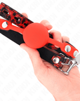 KINK - MODELLO 2 PALLA IN SILICONE 4 CM GAG CON SERRATURA 60 x 2 CM - KINK COLLAR & GAG - Intimo per le occasioni speciali | The Game Lingerie