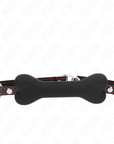 KINK - OSSO NERO 12 CM BAVAGLIO 63 x 2 CM - KINK COLLAR & GAG - Intimo per le occasioni speciali | The Game Lingerie