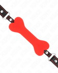 KINK - OSSO ROSSO 12 CM BAVAGLIO 63 x 2 CM - KINK COLLAR & GAG - Intimo per le occasioni speciali | The Game Lingerie