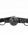 KINK - PALLA CON FANTASIA DIAMANTATA 4.5 CM MODELLO GAG 3 64.5 CM REGOLABILE 42 - 60 CM - KINK COLLAR & GAG - Intimo per le occasioni speciali | The Game Lingerie