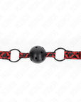 KINK - PALLA CON MOTIVO A DIAMANTI 4.5 CM GAG MODELLO 2 64.5 CM REGOLABILE 42 - 60 CM - KINK COLLAR & GAG - Intimo per le occasioni speciali | The Game Lingerie