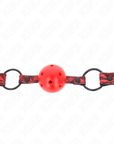 KINK - PALLA CON MOTIVO A DIAMANTI 4.5 CM MODELLO GAG 1 64.5 CM REGOLABILE 42 - 60 CM - KINK COLLAR & GAG - Intimo per le occasioni speciali | The Game Lingerie