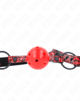 KINK - PALLA CON MOTIVO A DIAMANTI 4.5 CM MODELLO GAG 1 64.5 CM REGOLABILE 42 - 60 CM - KINK COLLAR & GAG - Intimo per le occasioni speciali | The Game Lingerie