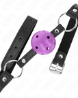 KINK - PALLA DURA CAVA VIOLA 4.5 CM BAVAGLIO 63.5 X 2 CM - KINK COLLAR & GAG - Intimo per le occasioni speciali | The Game Lingerie