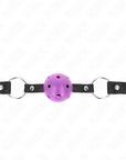 KINK - PALLA DURA CAVA VIOLA 4.5 CM BAVAGLIO 63.5 X 2 CM - KINK COLLAR & GAG - Intimo per le occasioni speciali | The Game Lingerie