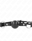 KINK - PALLA IN TPE NERA 4 CM GAG 60 x 2 CM - KINK COLLAR & GAG - Intimo per le occasioni speciali | The Game Lingerie