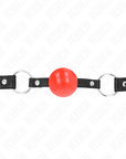 KINK - PALLA IN TPE ROSSA 4 CM GAG 60 x 2 CM - KINK COLLAR & GAG - Intimo per le occasioni speciali | The Game Lingerie
