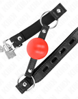 KINK - PALLA IN TPE ROSSA 4 CM GAG 60 x 2 CM - KINK COLLAR & GAG - Intimo per le occasioni speciali | The Game Lingerie