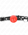 KINK - PALLA IN TPE ROSSA 4 CM GAG 60 x 2 CM - KINK COLLAR & GAG - Intimo per le occasioni speciali | The Game Lingerie