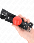 KINK - PALLA IN TPE ROSSA 4 CM GAG 60 x 2 CM - KINK COLLAR & GAG - Intimo per le occasioni speciali | The Game Lingerie