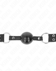 KINK - PALLA MORBIDA E SOLIDA BAVARO 4 CM CON CINTURINO IN SIMILPELLE 62 x 2,5 CM REGOLABILE 42 - 58 CM - KINK COLLAR & GAG - Intimo per le occasioni speciali | The Game Lingerie