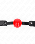 KINK - PALLA MORBIDA IN TPE 4 CM MODELLO GAG 1 66 x 2,5 CM REGOLABILE 41 - 61 CM - KINK COLLAR & GAG - Intimo per le occasioni speciali | The Game Lingerie