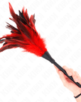 KINK - PIUME DI POLLO SOLLEGATO A FORMA DI CORNO ROSSO 36 CM - KINK IMPACT & TOUCH - Intimo per le occasioni speciali | The Game Lingerie
