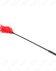 KINK - PIUME MULTIPLE ROSSE TICKLE 45 CM - KINK IMPACT & TOUCH - Intimo per le occasioni speciali | The Game Lingerie