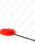 KINK - PIUME ROSSE TICKLE UTILIZZATE PER IL KIT BONDAGE 27 CM - KINK IMPACT & TOUCH - Intimo per le occasioni speciali | The Game Lingerie