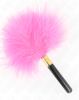 KINK - PIUME TICKLE IN METALLO ORO FUCSIA 18 CM - KINK IMPACT & TOUCH - Intimo per le occasioni speciali | The Game Lingerie