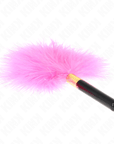 KINK - PIUME TICKLE IN METALLO ORO FUCSIA 18 CM - KINK IMPACT & TOUCH - Intimo per le occasioni speciali | The Game Lingerie