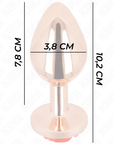 KINK - PLUG ANALE IN ORO ROSA CON ROSA ROSSA L - KINK PLEASURE PLUGS - Intimo per le occasioni speciali | The Game Lingerie