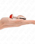 KINK - PLUG ANALE IN ORO ROSA CON ROSA ROSSA S - KINK PLEASURE PLUGS - Intimo per le occasioni speciali | The Game Lingerie