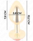 KINK - PLUG ANALE ORO ROSA ROSSO TAGLIA L - KINK PLEASURE PLUGS - Intimo per le occasioni speciali | The Game Lingerie
