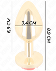 KINK - PLUG ANALE ORO ROSA ROSSO TAGLIA M - KINK PLEASURE PLUGS - Intimo per le occasioni speciali | The Game Lingerie