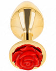 KINK - PLUG ANALE ORO ROSA ROSSO TAGLIA S - KINK PLEASURE PLUGS - Intimo per le occasioni speciali | The Game Lingerie