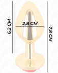 KINK - PLUG ANALE ORO ROSA ROSSO TAGLIA S - KINK PLEASURE PLUGS - Intimo per le occasioni speciali | The Game Lingerie