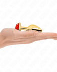 KINK - PLUG ANALE ORO ROSA ROSSO TAGLIA S - KINK PLEASURE PLUGS - Intimo per le occasioni speciali | The Game Lingerie