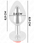 KINK - PLUG ANALE ROSA ROSSO TAGLIA M - KINK PLEASURE PLUGS - Intimo per le occasioni speciali | The Game Lingerie