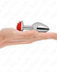 KINK - PLUG ANALE ROSA ROSSO TAGLIA M - KINK PLEASURE PLUGS - Intimo per le occasioni speciali | The Game Lingerie