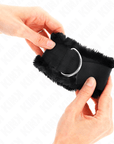 KINK - POGGIPOLSI FODERATI IN PELLICCIA NERI REGOLABILI 17 - 31 CM X 7 CM - KINK WRIST RESTRAINT - Intimo per le occasioni speciali | The Game Lingerie