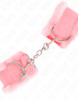 KINK - POGGIPOLSI FODERATI IN PELLICCIA ROSA REGOLABILE 17 - 31 CM X 7 CM - KINK WRIST RESTRAINT - Intimo per le occasioni speciali | The Game Lingerie