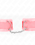 KINK - POGGIPOLSI FODERATI IN PELLICCIA ROSA REGOLABILE 17 - 31 CM X 7 CM - KINK WRIST RESTRAINT - Intimo per le occasioni speciali | The Game Lingerie