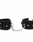 KINK - POGGIPOLSO CON FIBBIA STRASS NERO REGOLABILE 25 - 32 CM X 5,5 CM - KINK WRIST RESTRAINT - Intimo per le occasioni speciali | The Game Lingerie